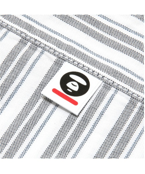 AAPE BY A BATHING APE（エーエイプバイアベイシングエイプ）の「AAPE NOW LONG SLLEVE SHIRT(stripe)（シャツ/ブラウス・メンズ・ピンク系その他/ブラック系その他/ホワイト系その他・LARGE/SMALL/X-LARGE/MEDIUM/X-SMALL）」の11枚目の写真