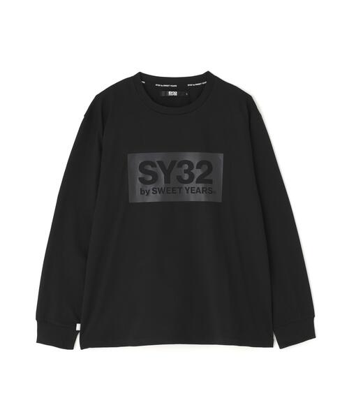 SY32 by SWEET YEARS(エスワイサーティトゥバイスィートイヤーズ)の「SY32 by SWEET YEARS /エスワイサーティトゥ バイ スィートイヤーズ/BOX LOGO L/S TEE(Tシャツ/カットソー・メンズ・ブラック系その他/ブラック/ホワイト・L/XL/M)」の14枚目の写真