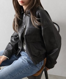 SpRay（スプレイ）の「アンティークレザーダブルZIPブルゾン（ブルゾン）」