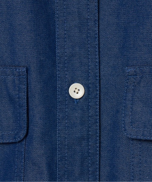 HELIOPOLE(エリオポール)の「DENIM BIG SHIRT(シャツ/ブラウス・レディース・ブラック/ダークブルー・36/38)」の8枚目の写真