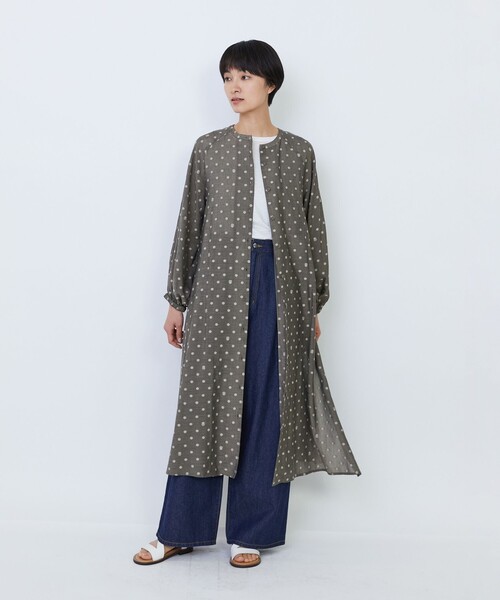 LOISIR(ロワズィール)の「【MTサイズ有り】綿麻ライトデニムワイドパンツ(デニムパンツ・レディース・ライトインディゴブルー/インディゴブルー・M/MT)」の3枚目の写真