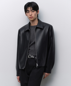 セール】【別注】DENIM×TOMORROWLAND ラムレザー シングルライダース