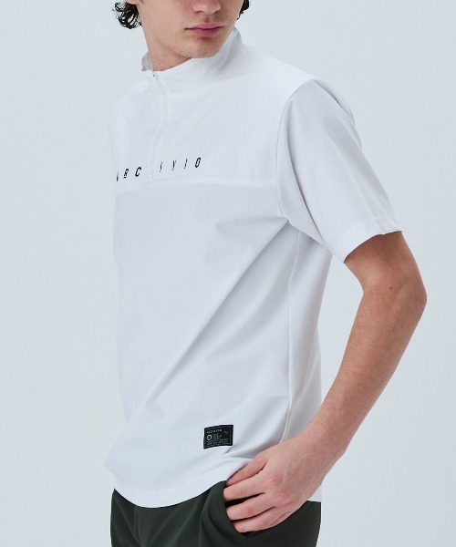 archivio(アルチビオ)の「<MENS>素材切替UV冷感ハーフジッププルオーバー(Tシャツ/カットソー・メンズ・ライトブルー/ブラック/ホワイト・LL/L/M)」の10枚目の写真