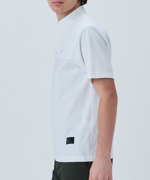 archivio(アルチビオ)の「<MENS>素材切替UV冷感ハーフジッププルオーバー(Tシャツ/カットソー・メンズ・ライトブルー/ブラック/ホワイト・LL/L/M)」の12枚目の写真