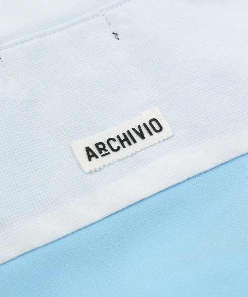 archivio(アルチビオ)の「<MENS>素材切替UV冷感ハーフジッププルオーバー(Tシャツ/カットソー・メンズ・ライトブルー/ブラック/ホワイト・LL/L/M)」の18枚目の写真