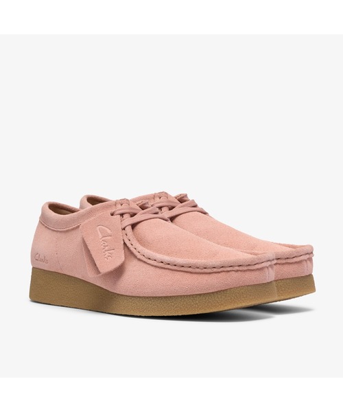 Clarks(クラークス)の「WallabeeEVOSh / ワラビーエヴォシューズ (ライトピンクスエード)(モカシン/デッキシューズ・レディース・ピンク・UK3/UK3.5/UK4/UK4.5/UK5/UK5.5/UK6)」の4枚目の写真