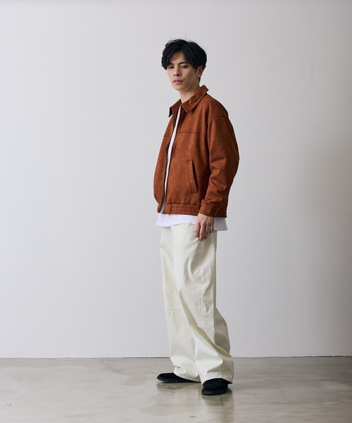 improves(インプローブス)の「カットスエード スイングトップ ジャケット(カバーオール・メンズ・キャメル/ライトグレー・SMALL/MEDIUM/LARGE/X-LARGE)」の9枚目の写真