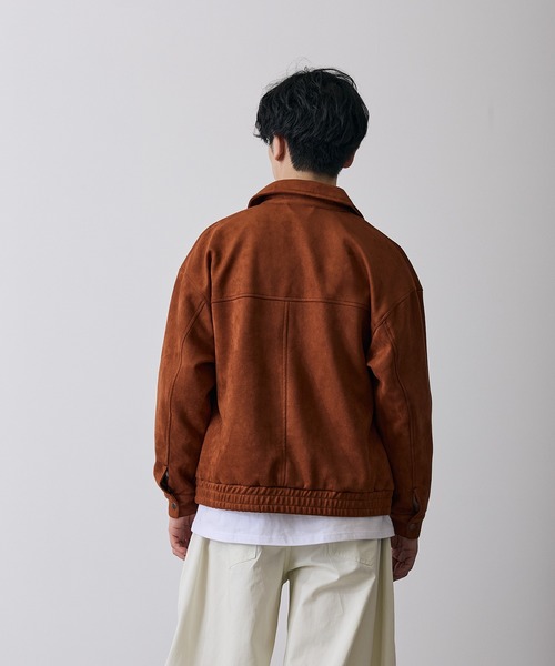 improves(インプローブス)の「カットスエード スイングトップ ジャケット(カバーオール・メンズ・キャメル/ライトグレー・SMALL/MEDIUM/LARGE/X-LARGE)」の6枚目の写真