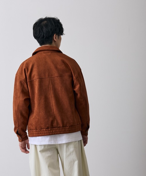 improves(インプローブス)の「カットスエード スイングトップ ジャケット(カバーオール・メンズ・キャメル/ライトグレー・SMALL/MEDIUM/LARGE/X-LARGE)」の7枚目の写真