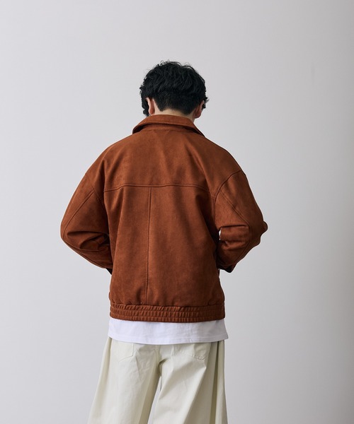 improves(インプローブス)の「カットスエード スイングトップ ジャケット(カバーオール・メンズ・キャメル/ライトグレー・SMALL/MEDIUM/LARGE/X-LARGE)」の8枚目の写真