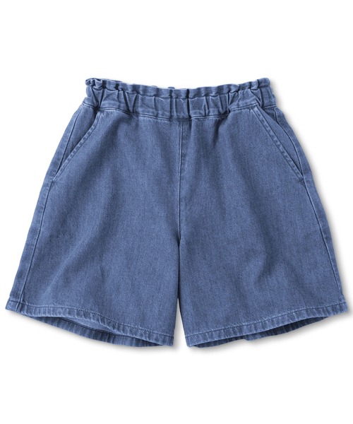 無印良品(ムジルシリョウヒン)の「キッズ ライトオンスデニムキュロット(その他パンツ・キッズ・ダークネイビー/ブルー/ライトブルー・150/140/130/120/110)」の2枚目の写真