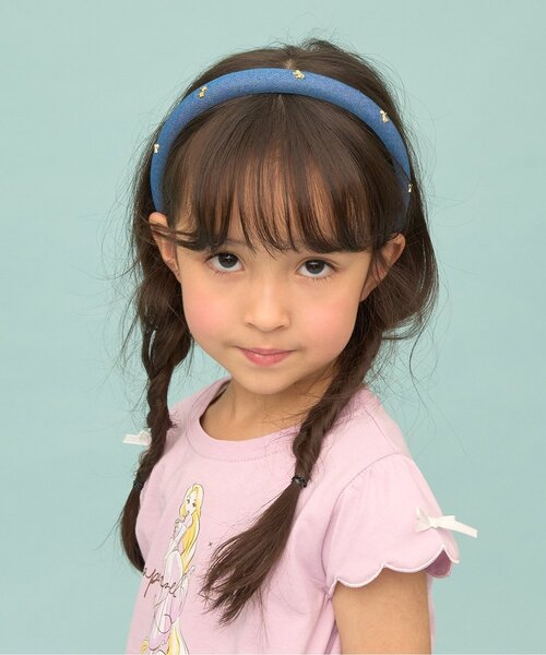 Lycee mine(リセマイン)の「リボンモチーフ付カチューシャ【子供服】【キッズ】【女の子】(カチューシャ・キッズ・ブルー/サックスブルー・F)」の11枚目の写真