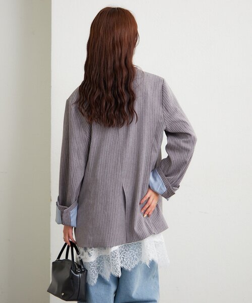 mystic（ミスティック）の「レースパネルキャミチュニック（チュニック・レディース・ブラック/オフホワイト・FREE）」の10枚目の写真