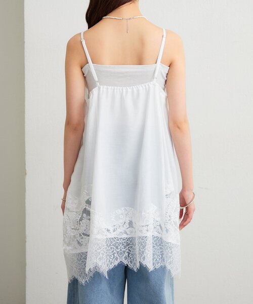 mystic（ミスティック）の「レースパネルキャミチュニック（チュニック・レディース・ブラック/オフホワイト・FREE）」の17枚目の写真