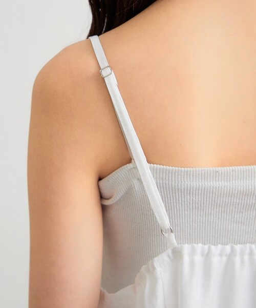 mystic（ミスティック）の「レースパネルキャミチュニック（チュニック・レディース・ブラック/オフホワイト・FREE）」の18枚目の写真