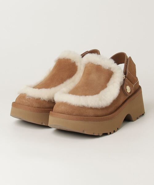 ヒール アグサンダル UGG オレンジ ミュール 中ヒール UGG オレンジ