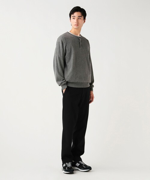 BEAMS HEART（ビームスハート）の「ヘンリーネック ニット（ニット/セーター・メンズ・グレー/ブラック・LARGE/MEDIUM/SMALL）」の7枚目の写真