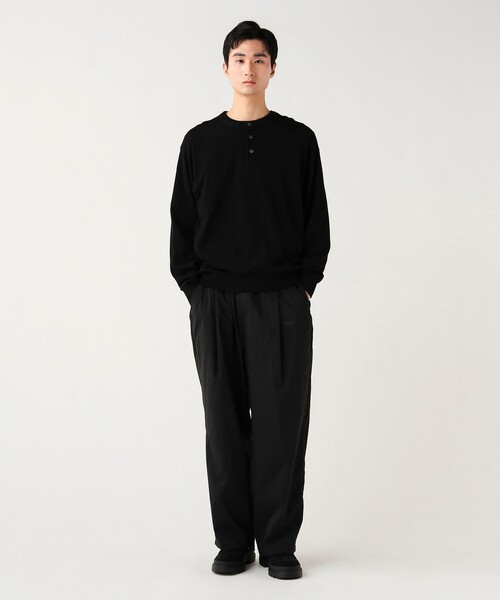 BEAMS HEART（ビームスハート）の「ヘンリーネック ニット（ニット/セーター・メンズ・グレー/ブラック・LARGE/MEDIUM/SMALL）」の10枚目の写真