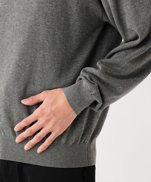 BEAMS HEART（ビームスハート）の「ヘンリーネック ニット（ニット/セーター・メンズ・グレー/ブラック・LARGE/MEDIUM/SMALL）」の17枚目の写真