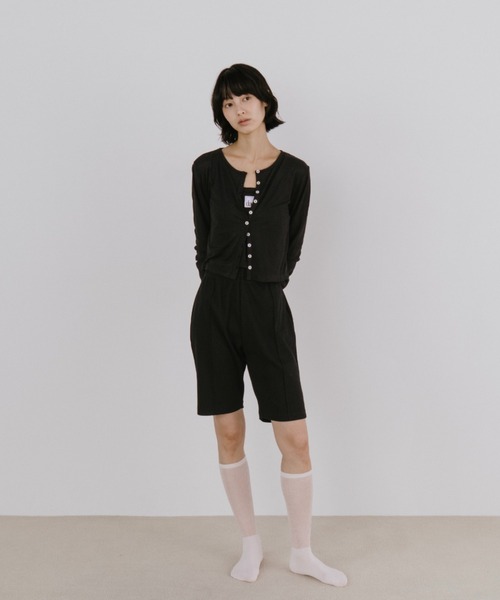 duei（デュイ）の「シアーロングスリーブカーディガン（カーディガン/ボレロ・レディース・グレー/ブラック/ピンク・FREE）」の11枚目の写真