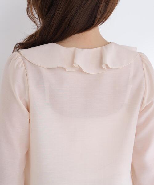 NATURAL BEAUTY BASIC（ナチュラルビューティーベーシック）の「◇フロントフリルブラウス（シャツ/ブラウス・レディース・グレー/ライトグリーン/ピンク・FREE）」の12枚目の写真