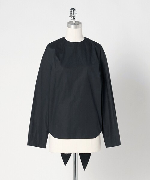 LOEFF（ロエフ）の「＜LOEFF＞フィッシュテイル シャツ（シャツ/ブラウス・レディース・ホワイト/ネイビー・FREE）」の2枚目の写真