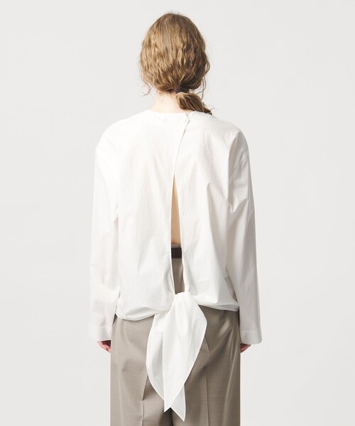 LOEFF（ロエフ）の「＜LOEFF＞フィッシュテイル シャツ（シャツ/ブラウス・レディース・ホワイト/ネイビー・FREE）」の13枚目の写真