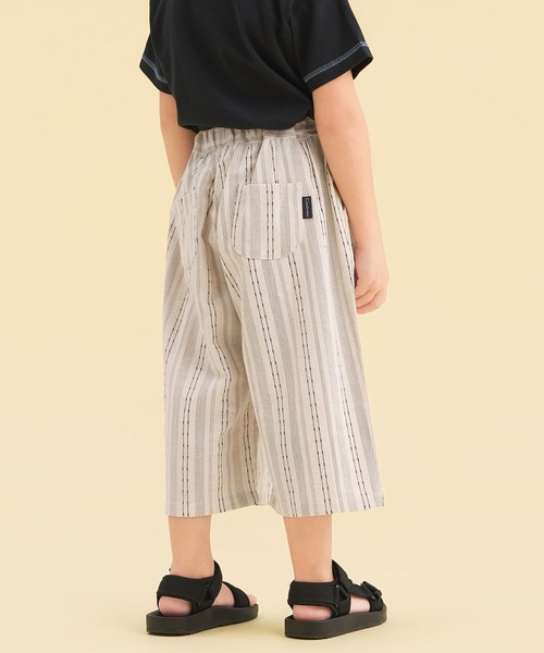 combimini(コンビミニ)の「8分丈ゆったりパンツ(ストライプ)(その他パンツ・キッズ・アイボリー・80/90/100/110/120)」の7枚目の写真