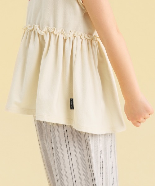 combimini(コンビミニ)の「8分丈ゆったりパンツ(ストライプ)(その他パンツ・キッズ・アイボリー・80/90/100/110/120)」の13枚目の写真
