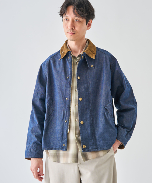 Barbour（バブアー）の「Barbour (バブアー)  OS TRANSPORT/トランスポート DENIM CASUAL JACKET（その他アウター・メンズ・ネイビー・40/38/36）」の5枚目の写真