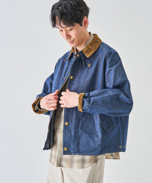 Barbour（バブアー）の「Barbour (バブアー)  OS TRANSPORT/トランスポート DENIM CASUAL JACKET（その他アウター・メンズ・ネイビー・40/38/36）」の6枚目の写真