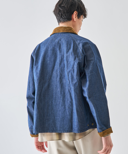 Barbour（バブアー）の「Barbour (バブアー)  OS TRANSPORT/トランスポート DENIM CASUAL JACKET（その他アウター・メンズ・ネイビー・40/38/36）」の8枚目の写真