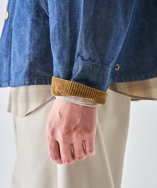 Barbour（バブアー）の「Barbour (バブアー)  OS TRANSPORT/トランスポート DENIM CASUAL JACKET（その他アウター・メンズ・ネイビー・40/38/36）」の10枚目の写真