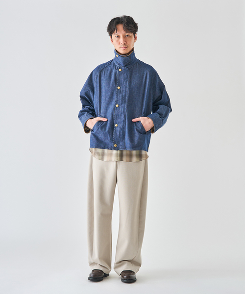 Barbour（バブアー）の「Barbour (バブアー)  OS TRANSPORT/トランスポート DENIM CASUAL JACKET（その他アウター・メンズ・ネイビー・40/38/36）」の11枚目の写真