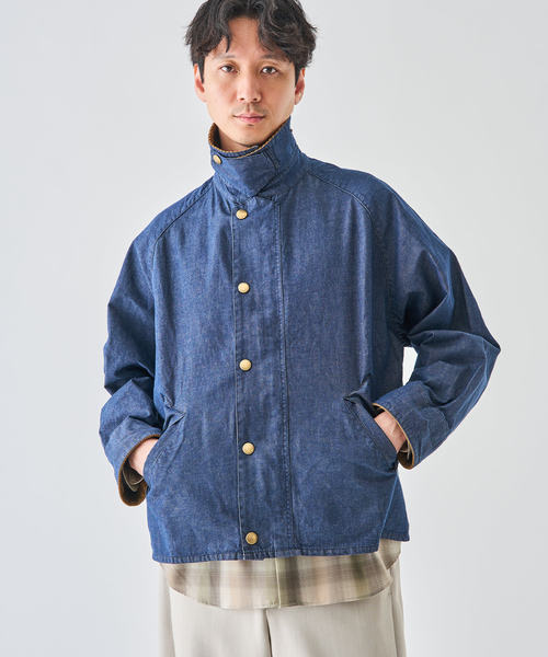 Barbour（バブアー）の「Barbour (バブアー)  OS TRANSPORT/トランスポート DENIM CASUAL JACKET（その他アウター・メンズ・ネイビー・40/38/36）」の12枚目の写真