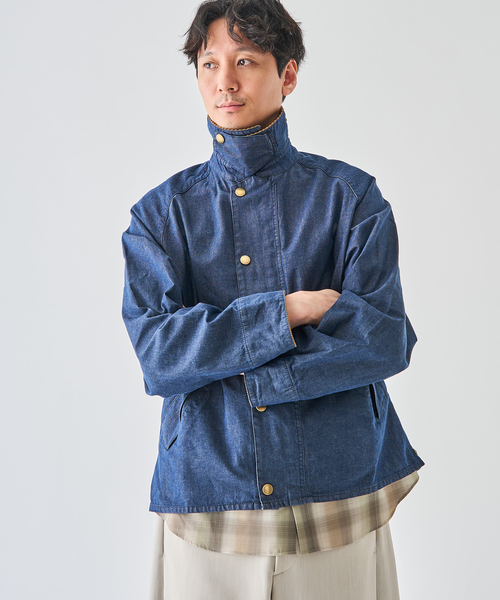 Barbour（バブアー）の「Barbour (バブアー)  OS TRANSPORT/トランスポート DENIM CASUAL JACKET（その他アウター・メンズ・ネイビー・40/38/36）」の13枚目の写真