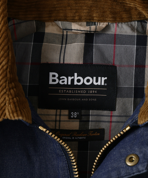 Barbour（バブアー）の「Barbour (バブアー)  OS TRANSPORT/トランスポート DENIM CASUAL JACKET（その他アウター・メンズ・ネイビー・40/38/36）」の18枚目の写真