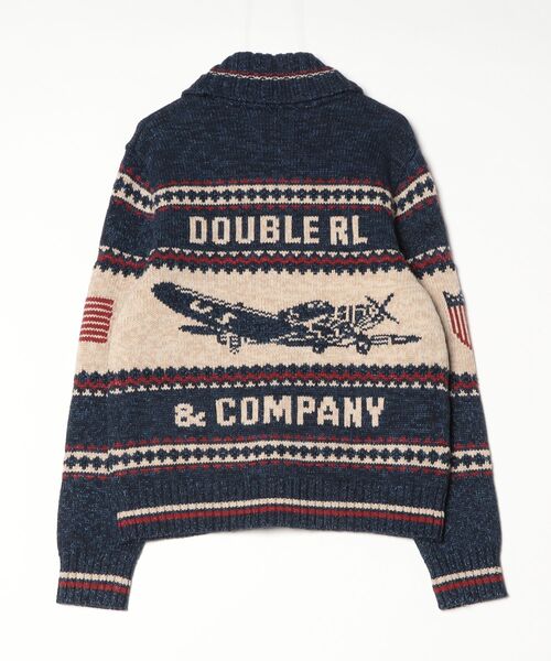 RRL(ダブル アール エル)の「エアプレーングラフィック フルジップ カーディガン(カーディガン/ボレロ・メンズ・ネイビー系1・XS/XL/L/M/S)」の7枚目の写真