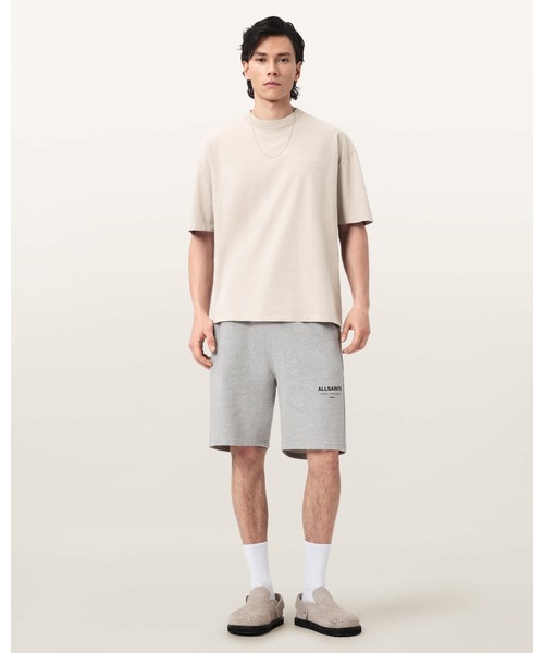 ALLSAINTS(オールセインツ)の「XANDER FLOCKED LOGO OVERSIZED T-SHIRT | XANDER フロック加工 ロゴ オーバーサイズ Tシャツ(Tシャツ/カットソー・メンズ・ホワイト系その他・L/S/M/XS/XL)」の4枚目の写真