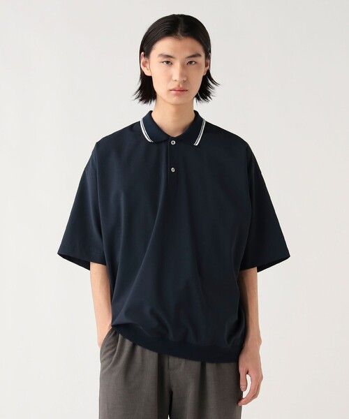 BEAMS HEART（ビームスハート）の「ポリエステルトロ ポロシャツ【吸水速乾・接触冷感】（ポロシャツ・メンズ・ブラック/ネイビー・L/M/S/XL）」の2枚目の写真