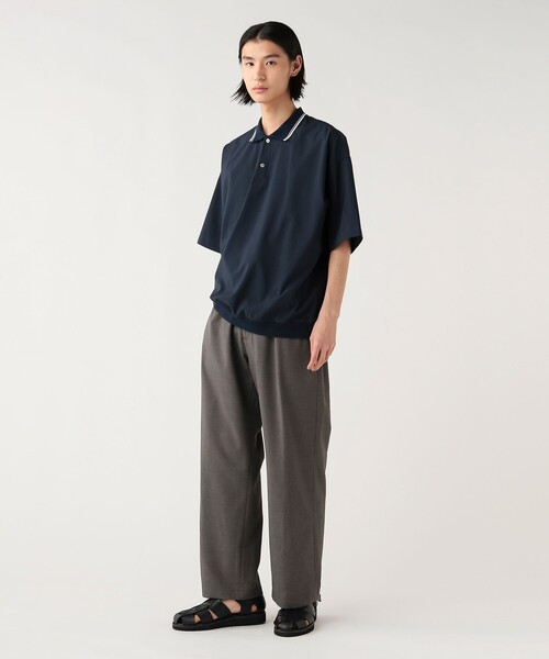 BEAMS HEART（ビームスハート）の「ポリエステルトロ ポロシャツ【吸水速乾・接触冷感】（ポロシャツ・メンズ・ブラック/ネイビー・L/M/S/XL）」の6枚目の写真