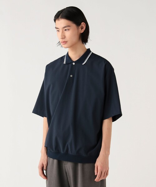 BEAMS HEART（ビームスハート）の「ポリエステルトロ ポロシャツ【吸水速乾・接触冷感】（ポロシャツ・メンズ・ブラック/ネイビー・L/M/S/XL）」の8枚目の写真