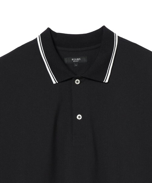 BEAMS HEART（ビームスハート）の「ポリエステルトロ ポロシャツ【吸水速乾・接触冷感】（ポロシャツ・メンズ・ブラック/ネイビー・L/M/S/XL）」の10枚目の写真