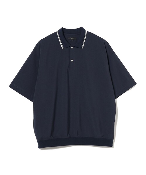 BEAMS HEART(ビームスハート)の「【6/18値下げ】ポリエステルトロ ポロシャツ(吸水速乾・接触冷感)(ポロシャツ・メンズ・ブラック/ネイビー・L/M/S/XL)」の8枚目の写真