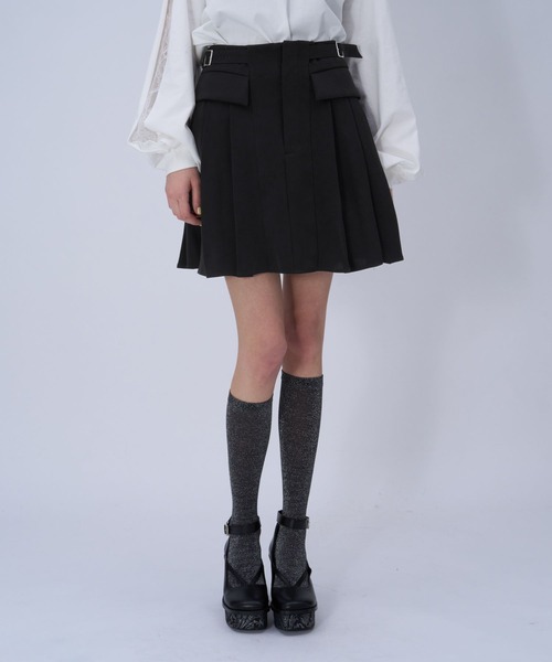 HARE(ハレ)の「トロミプリーツミニスカパン(HARE)(その他パンツ・レディース・ブラック/グリーン・FREE)」の11枚目の写真