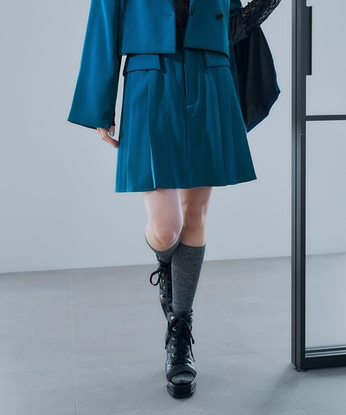 HARE(ハレ)の「トロミプリーツミニスカパン(HARE)(その他パンツ・レディース・ブラック/グリーン・FREE)」の13枚目の写真