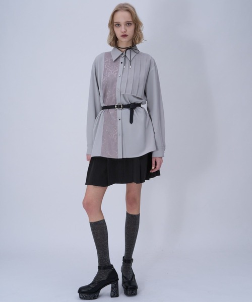 HARE(ハレ)の「トロミプリーツミニスカパン(HARE)(その他パンツ・レディース・ブラック/グリーン・FREE)」の6枚目の写真