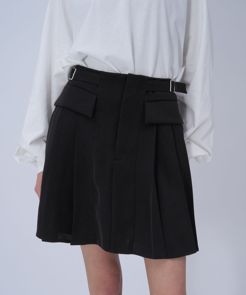 HARE(ハレ)の「トロミプリーツミニスカパン(HARE)(その他パンツ・レディース・ブラック/グリーン・FREE)」の12枚目の写真
