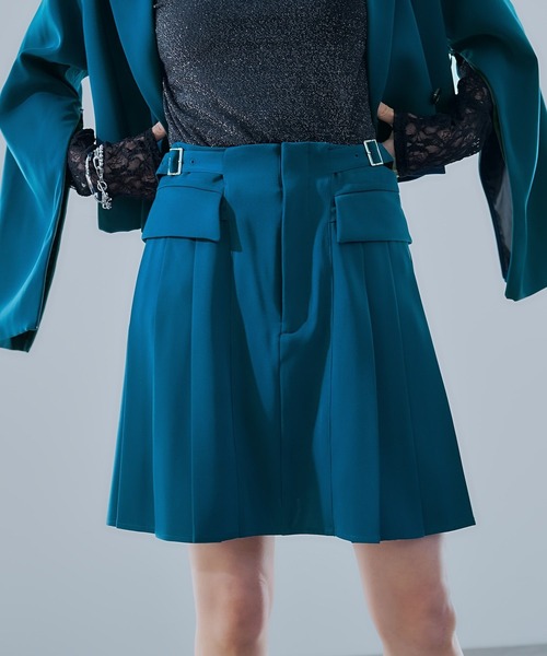 HARE(ハレ)の「トロミプリーツミニスカパン(HARE)(その他パンツ・レディース・ブラック/グリーン・FREE)」の16枚目の写真