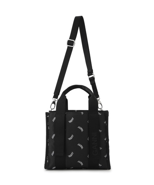 GANNI(ガニー)の「【GANNI for ADAM ET ROPE'】Re-Tech Logo Print Small Tote(トートバッグ・レディース・ブラック・FREE)」の9枚目の写真